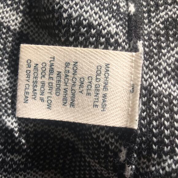 Westbound Petites Zebra Print Open Front Acrylic Cardigan Black White Women's PS - Picture 6 of 7